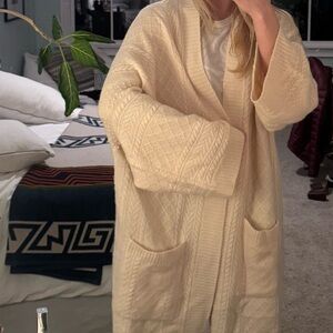 J Crew Cozy Cream Knit Cardigan